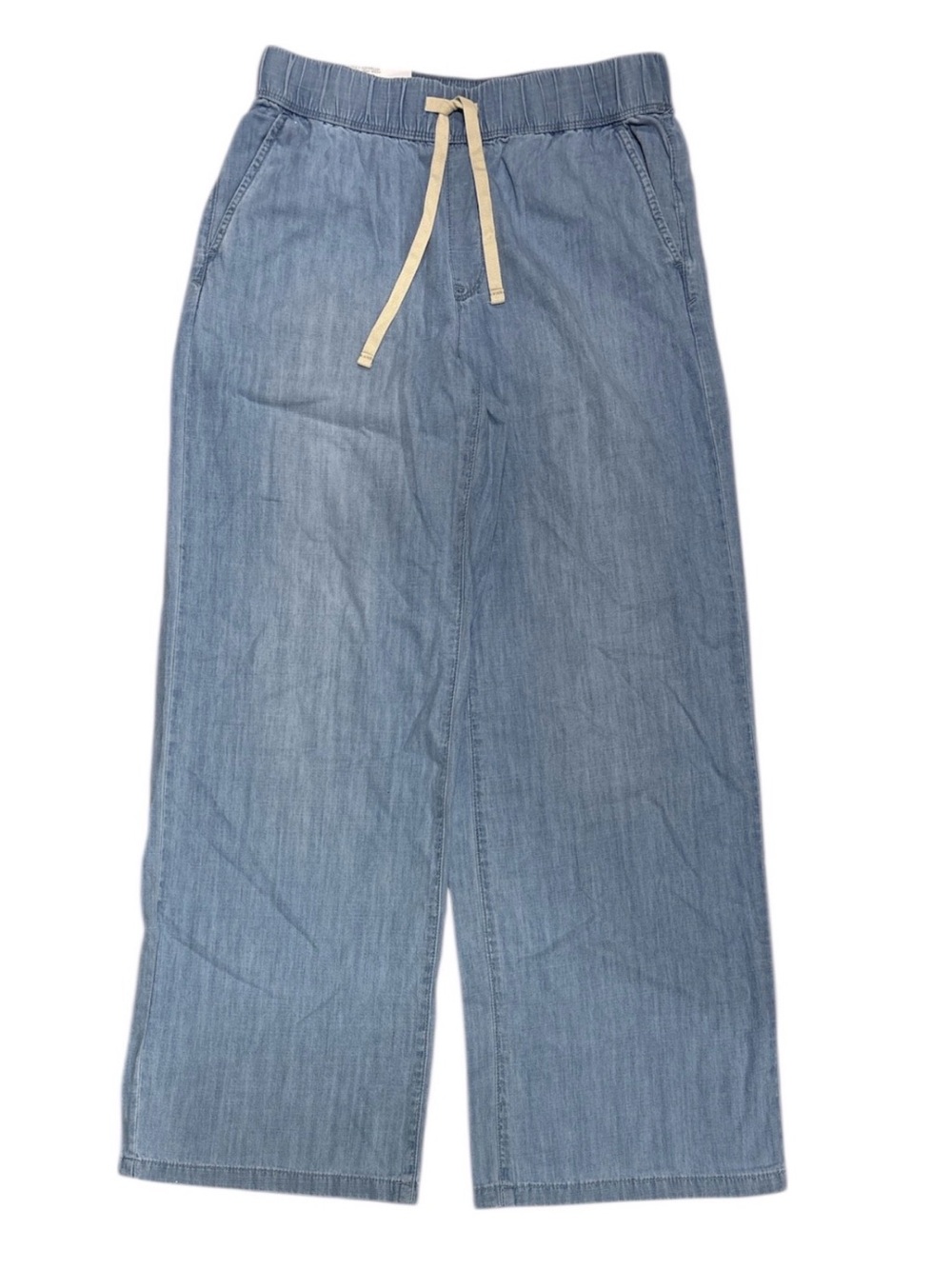 Nine West Lightweight Blue Wide Leg Jeans with Drawstring- Size XXL, NWT